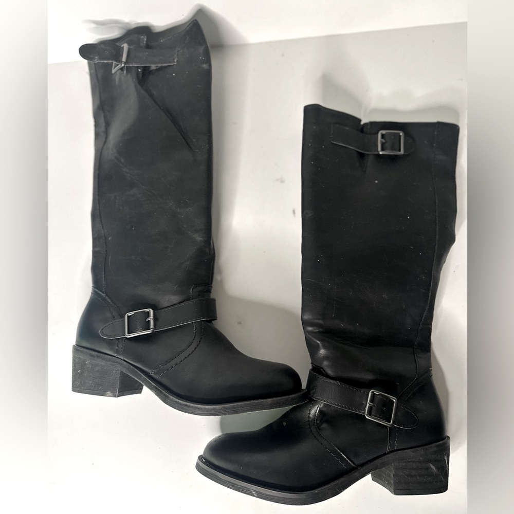 XOXO - Black motorcycle boots